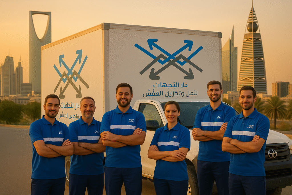 شاحنة نقل عفش شرق الرياض مع فريق متخصص في التغليف